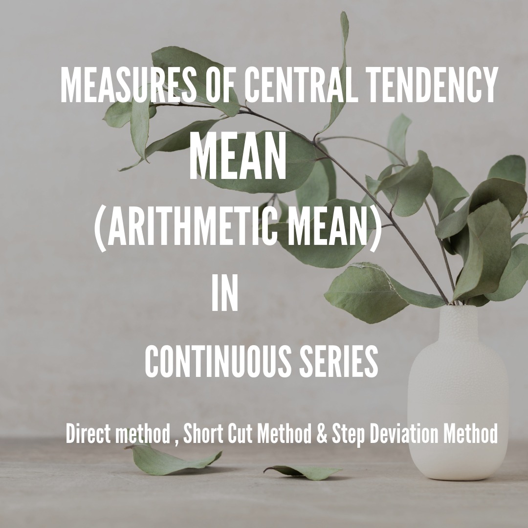 CONTINUOUS SEIRES MEAN