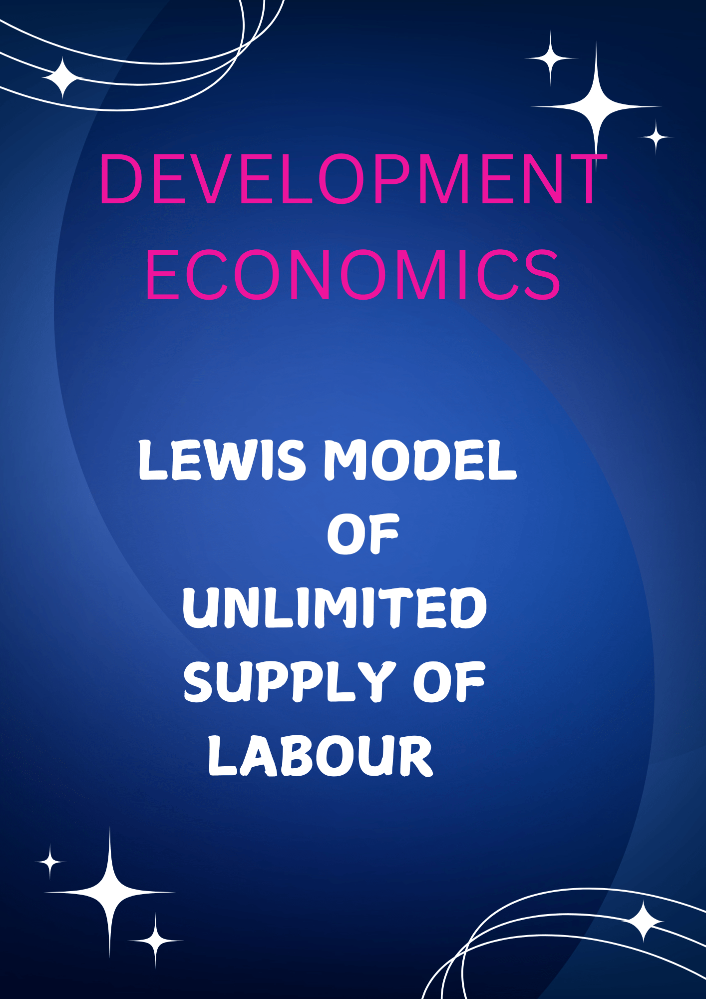 LEWIS MODEL OF UNLIMITED SUPPLY OF LABOUR